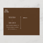 Boomstam met hartvormige inkeping Rustieke Save Th Aankondigingskaart (Achterkant)