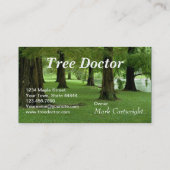 boomstam visitekaartje (Achterkant)