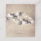 Boomtakken en String Lights Rustieke bruiloft (Buitenkant ongevouwen)