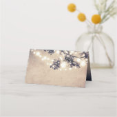 Boomtakken en String Lights Rustieke bruiloft (Achterkant)