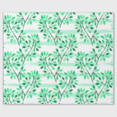 boomtakken met bladeren cadeaupapier (Vlak)