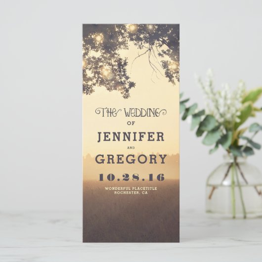 Boomtakken Zomeravond Trouwprogramma's Programma (Staand voorkant)