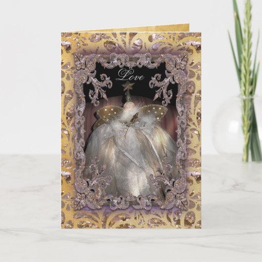 Boomtop Victoriaans Feestdagen Kaart (Voorkant)