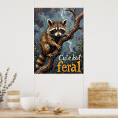 Boomtopverkenner: de beklimming van een wasbeer poster (Keuken)