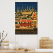 Boomtown Sunset Poster (Keuken)