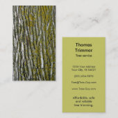 Boomtrimmers, landschapspompverwijdering visitekaartje (Voorkant / Achterkant)