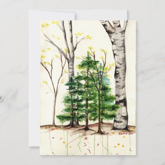 boomuitnodiging kaart (Voorkant)