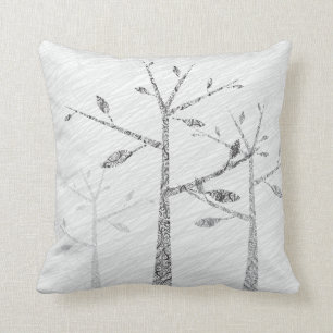 Boomvogels Silhouette Decorative Sierkussen