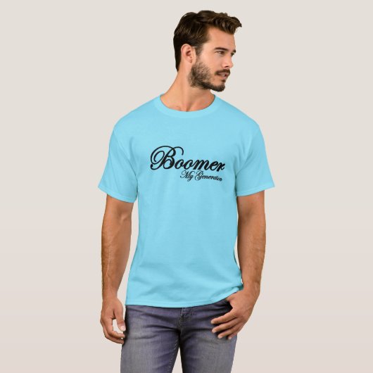 Boomvormer generatie blueT-shirt T-shirt (Voorkant volledig)