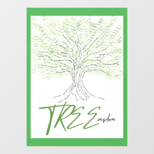 boomwijsheid raamsticker (Vel)