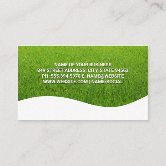 Boomzaailing | Grasveld Visitekaartje (Achterkant)