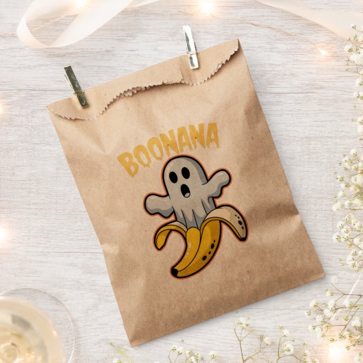 Boonana Cute Ghost Banana Halloween Bedankzakje (Geknipt)