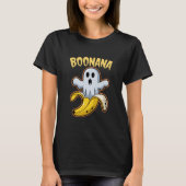 Boonana Cute Ghost Banana Halloween T-shirt (Voorkant)
