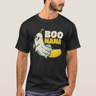 Boonana Cute ghost banana Halloween T-shirt