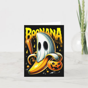 Boonana Ghost Nana Grappige Halloween Kostuumkunst Kaart