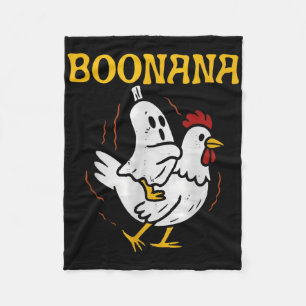 Boonana Rijdt Kip Halloween Geest Spoken Nana Fleece Deken