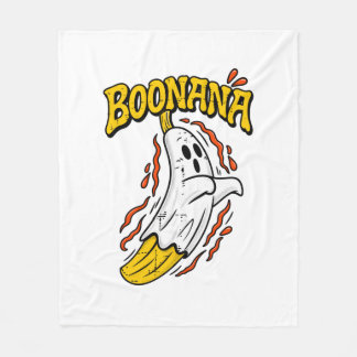 Boonana Schattige Geest Banaan Halloween Fleece Deken