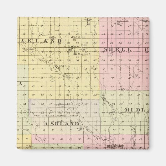 Boone County, Nebraska Magneet (Voorkant)