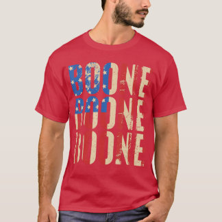 Boone familienaam Ik hou van Boone Gepersonaliseer T-shirt
