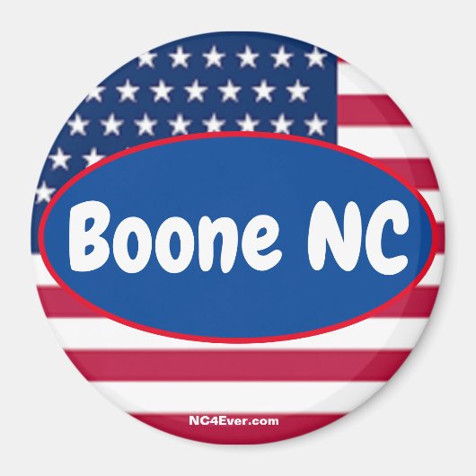 Boone NC Patriotic Places magnet Magneet (Voorkant)