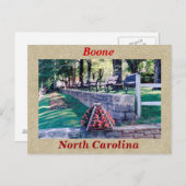 Boone North Carolina Briefkaart (Voorkant / Achterkant)