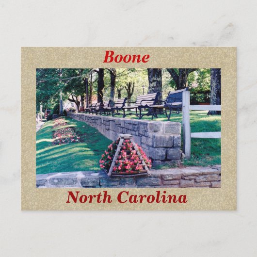 Boone North Carolina Briefkaart (Voorkant)