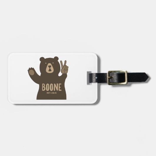 Boone North Carolina Peace Beer Bagagelabel (Voorkant horizontaal)