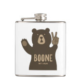 Boone North Carolina Peace Beer Heupfles (Voorkant)