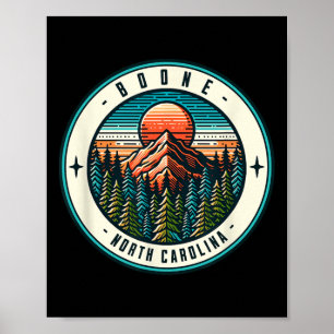 Boone North Carolina Skien Snowboarden Familie Tr Poster