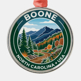 Boone, North Carolina, VS Metalen Ornament