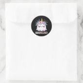 Boonicorn Unicorn Ghost Ronde Sticker (Tas)