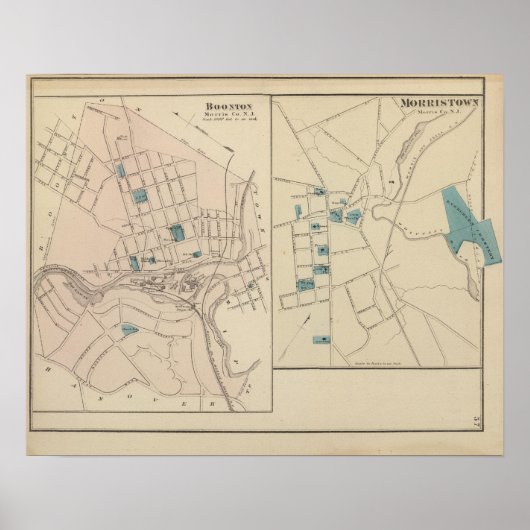 Boonton, Morristown, NJ Poster (Voorkant)