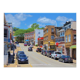 Boonton New Jersey Main Street Foto Afdruk