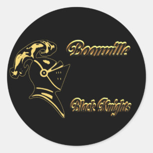 Boonville Black Knight-Sticker-1 Ronde Sticker