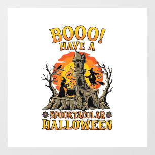 Booo Spooktacular Halloween Hek Ketel Kasteel  Raamsticker