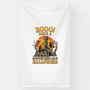 Booo Spooktacular Halloween Hek Ketel Kasteel  Spandoek
