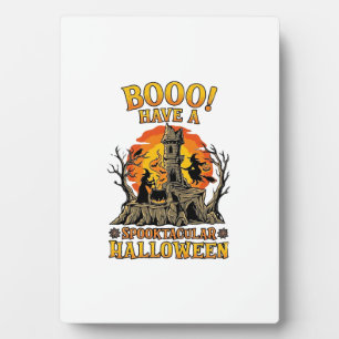 Booo Spooktacular Halloween Heksketel Kasteel Fotoplaat