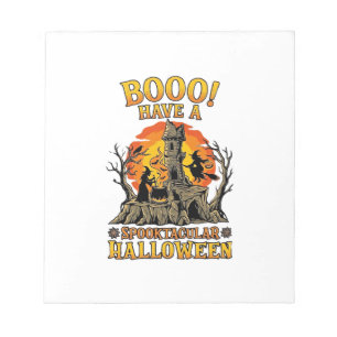 Booo Spooktacular Halloween Heksketel Kasteel  Notitieblok