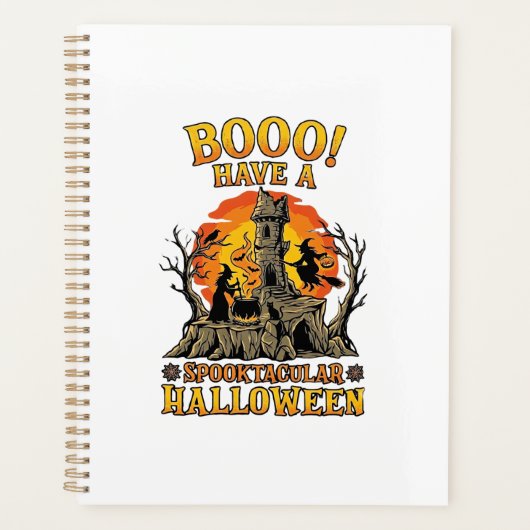 Booo Spooktacular Halloween Sorcière Chaudron Chât (Devant)