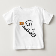 Booo spooky One Halloween Schattige Ghost Baby T-S