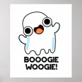 Booogie Woogie Funny Music Ghost Pun Poster (Voorkant)
