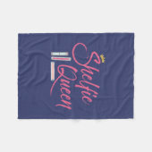 Boooklover Shelfie Queen Fleece Deken (Voorkant (Horizontaal))