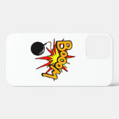 Booom. Case-Mate iPhone Case (Achterkant (horizontaal))