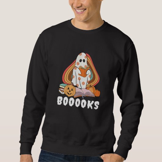 Booooks Ghost Boo Read Books Library Teacher Hallo Trui (Voorkant)