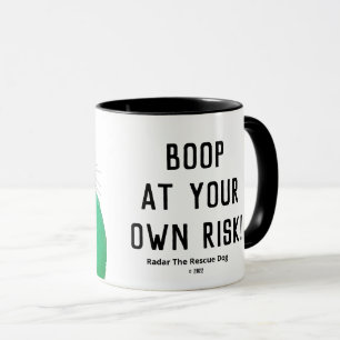 "Boop At Your Own Risk" Mug — Radar Le Chien Secou