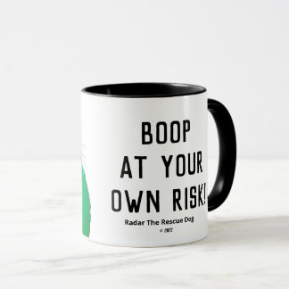 "Boop At Your Own Risk" Mug — Radar Le Chien Secou