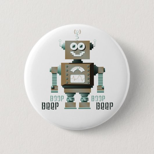 Boop Beep Speelgoed Robot Button (lt) (Voorkant)