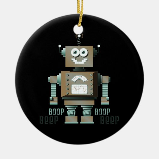 Boop Beep Speelgoed Robot Ornament (invers) (Voorkant)