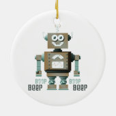 Boop Beep Speelgoed Robot Ornament (invers) (Achterkant)