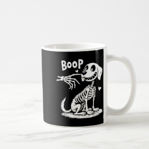Boop Hand Skelet En Hond Grappige Halloween Hond Koffiemok
